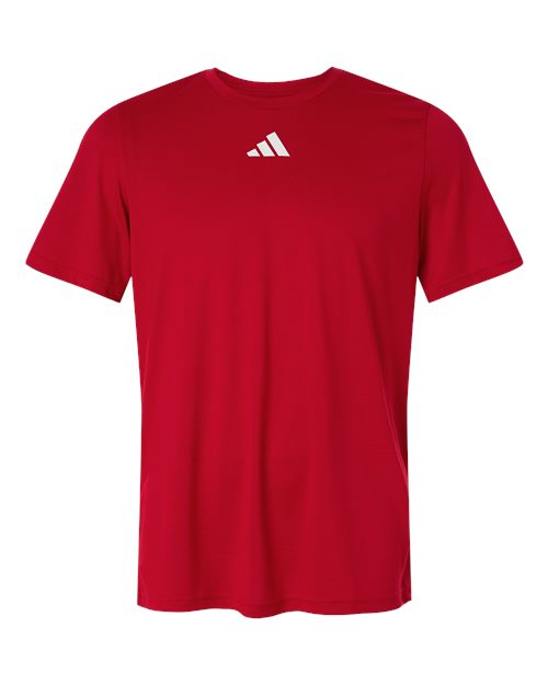 adidas AT101 Men's Pregame T-Shirt - Team Power Red/ White - Front