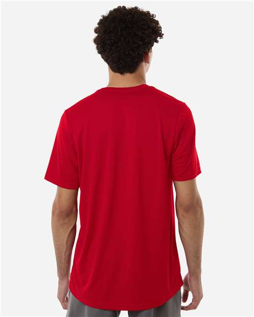 adidas AT101 Men's Pregame T-Shirt - Team Power Red/ White - OnModelBack