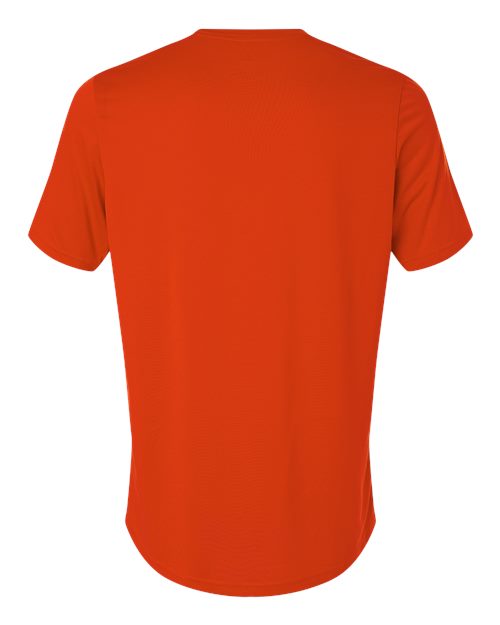 adidas AT101 Men's Pregame T-Shirt - Collegiate Orange/ White - Back