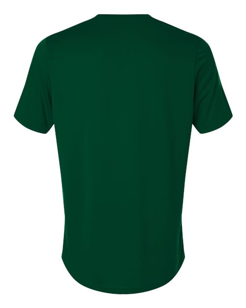 adidas AT101 Men's Pregame T-Shirt - Dark Green/ White - Back