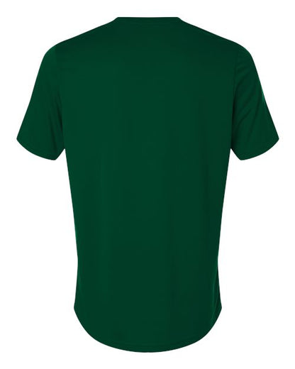 adidas AT101 Men's Pregame T-Shirt - Dark Green/ White - Back