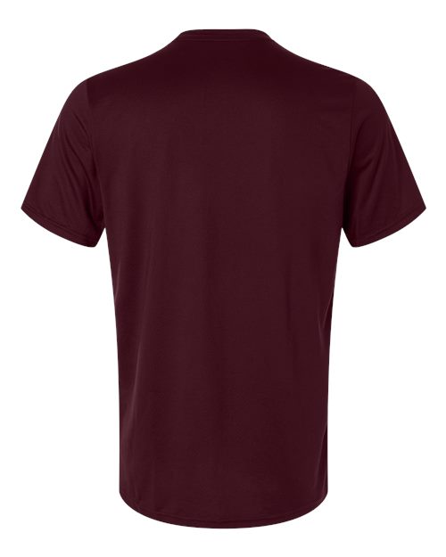 adidas AT101 Men's Pregame T-Shirt - Team Maroon/ White - Back