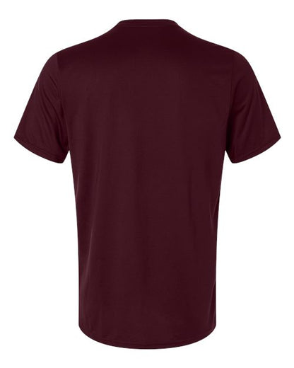 adidas AT101 Men's Pregame T-Shirt - Team Maroon/ White - Back
