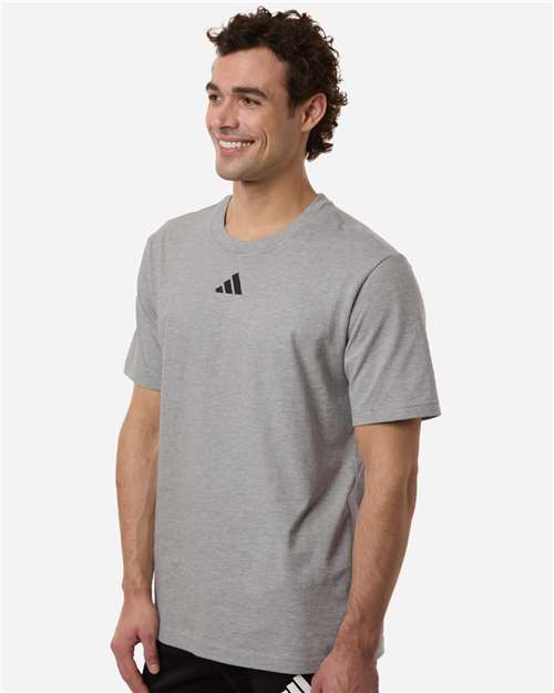adidas AT106 Men's Fresh T-Shirt - Medium Grey Heather - OnModelSide