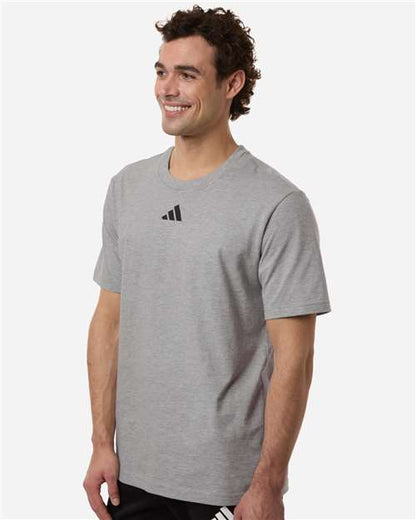 adidas AT106 Men's Fresh T-Shirt - Medium Grey Heather - OnModelSide