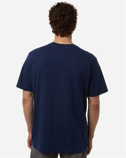 adidas AT106 Men's Fresh T-Shirt - Team Navy Blue - OnModelBack
