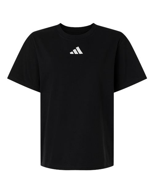 adidas AT107 Women's Fresh T-Shirt - Black/ White - Front