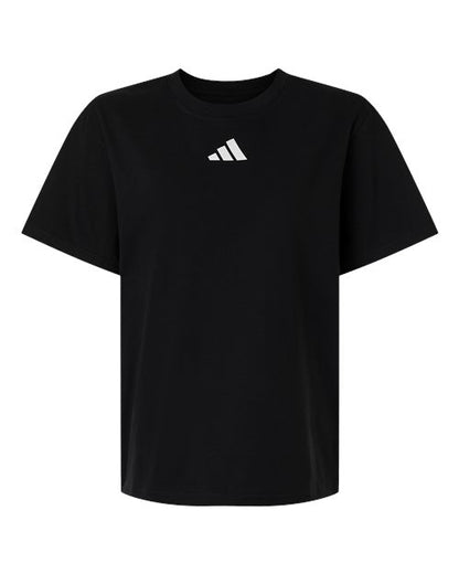 adidas AT107 Women's Fresh T-Shirt - Black/ White - Front
