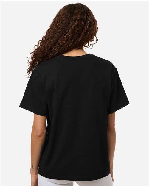 adidas AT107 Women's Fresh T-Shirt - Black/ White - OnModelBack