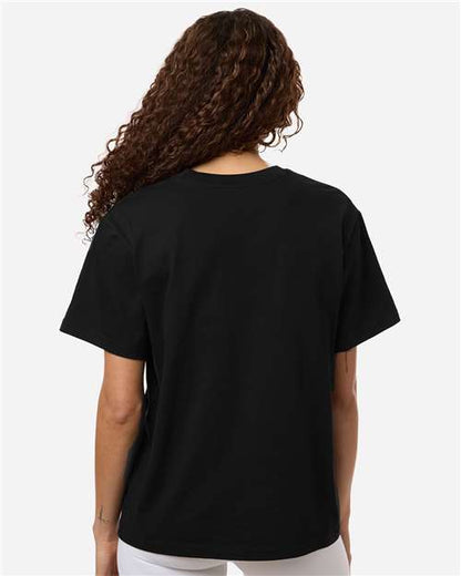 adidas AT107 Women's Fresh T-Shirt - Black/ White - OnModelBack