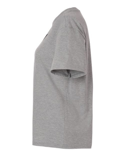 adidas AT107 Women's Fresh T-Shirt - Medium Grey Heather/ Black - DirectSide