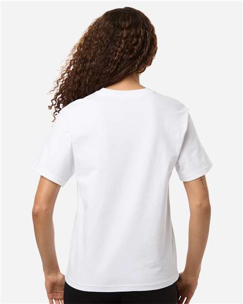 adidas AT107 Women's Fresh T-Shirt - White/ Black - OnModelBack