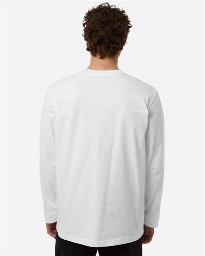 adidas AT108 Men's Fresh Long Sleeve T-Shirt - White - OnModelBack