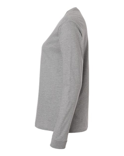 adidas AT109 Women's Fresh Long Sleeve T-Shirt - Medium Grey Heather/ Black - DirectSide