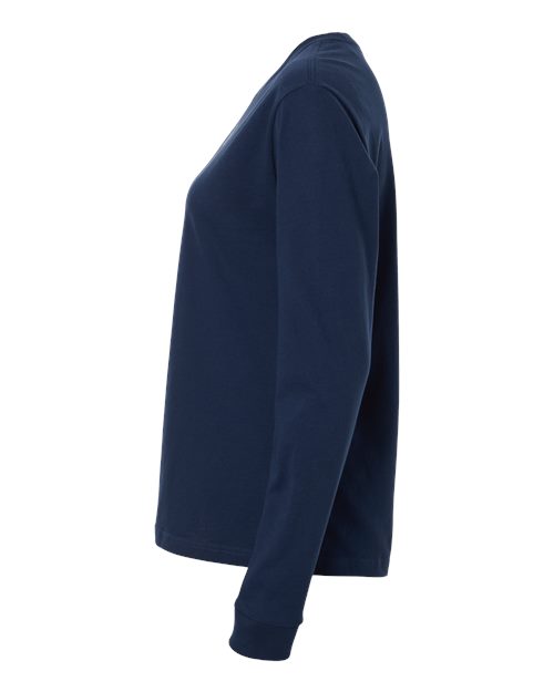 adidas AT109 Women's Fresh Long Sleeve T-Shirt - Team Navy Blue/ White - DirectSide