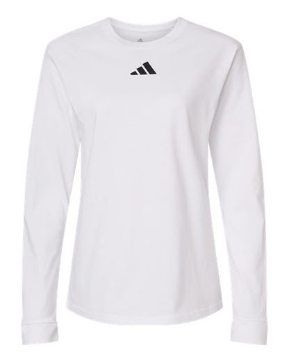 adidas AT109 Women's Fresh Long Sleeve T-Shirt - White/ Black - Front