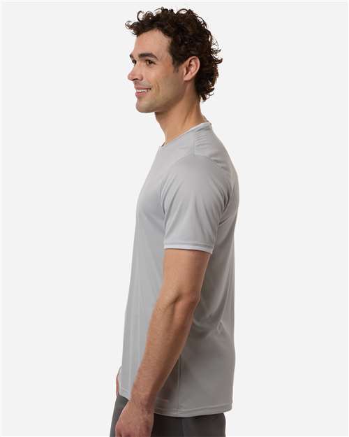 adidas AT115 Men's Entrada 26 Jersey - Team Light Grey/ White - OnModelSide
