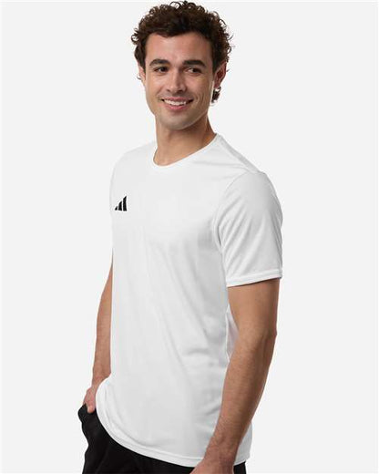 adidas AT115 Men's Entrada 26 Jersey - White/ Black - OnModelSide