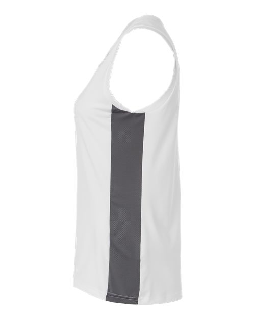 adidas AT120 Women's Quickset V-Neck Sleeveless Jersey - White - DirectSide