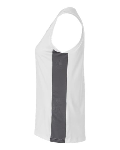adidas AT120 Women's Quickset V-Neck Sleeveless Jersey - White - DirectSide