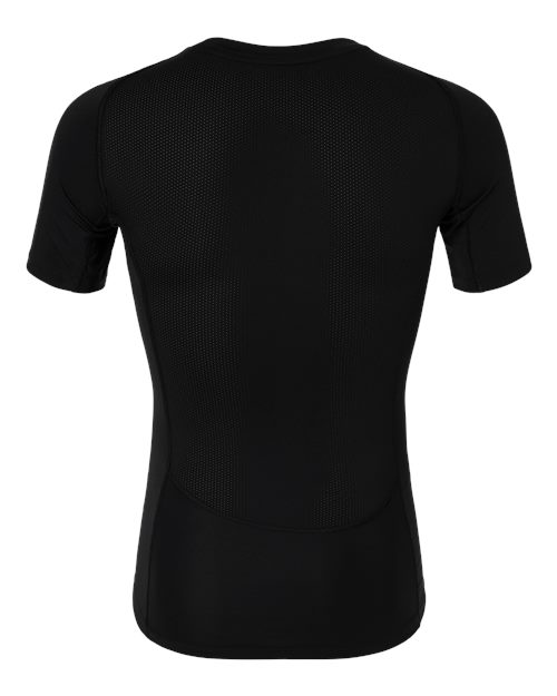adidas AT130 Men's Techfit Compression T-Shirt - Black - Back