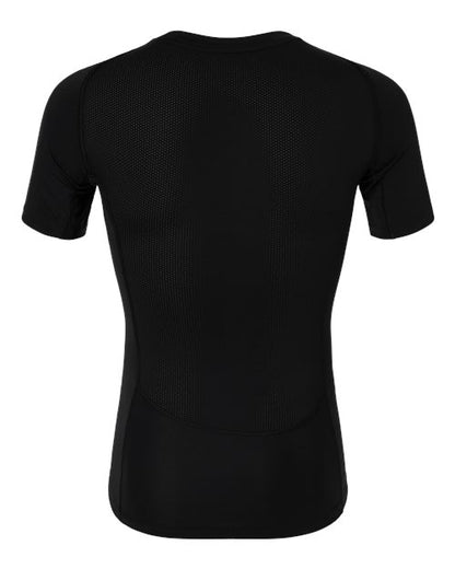 adidas AT130 Men's Techfit Compression T-Shirt - Black - Back