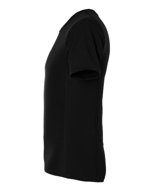 adidas AT130 Men's Techfit Compression T-Shirt - Black - DirectSide