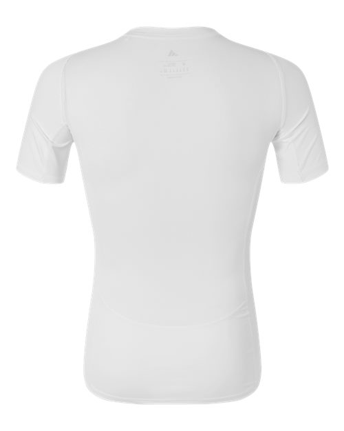 adidas AT130 Men's Techfit Compression T-Shirt - White - Back