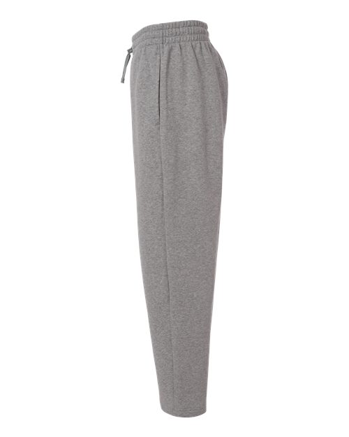 adidas AT215 Men's Fleece Sweatpants - Medium Grey Heather/ White - DirectSide