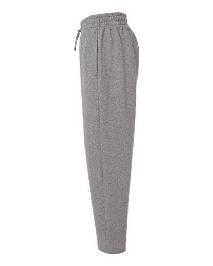 adidas AT215 Men's Fleece Sweatpants - Medium Grey Heather/ White - DirectSide