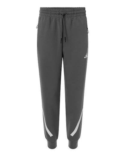 adidas AT222 Men's Z.N.E Joggers - Team Grey Four/ White - Front