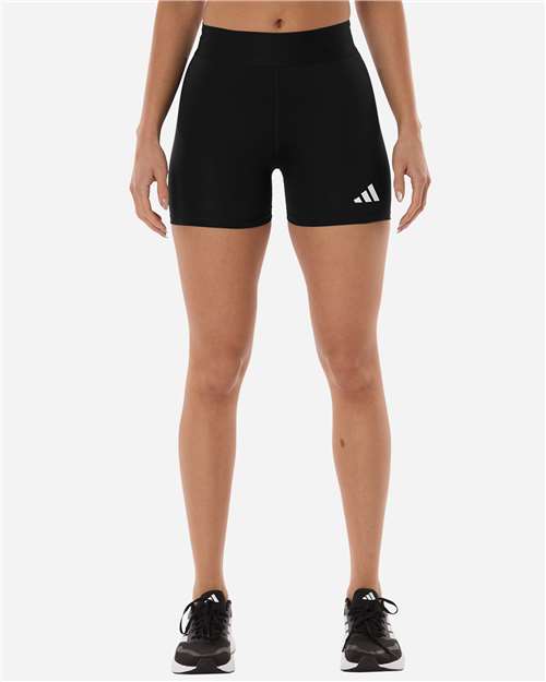 adidas AT310 Women's Techfit Compression Shorts - Black - OnModelFront
