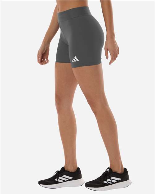 adidas AT310 Women's Techfit Compression Shorts - Team Grey Four - OnModelSide