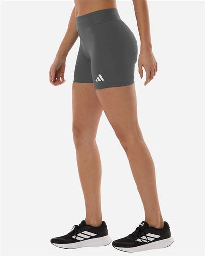 adidas AT310 Women's Techfit Compression Shorts - Team Grey Four - OnModelSide