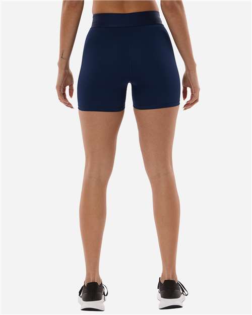 adidas AT310 Women's Techfit Compression Shorts - Team Navy Blue - OnModelBack