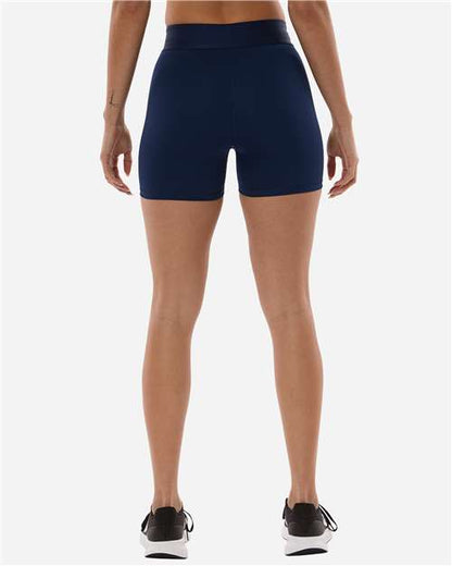 adidas AT310 Women's Techfit Compression Shorts - Team Navy Blue - OnModelBack