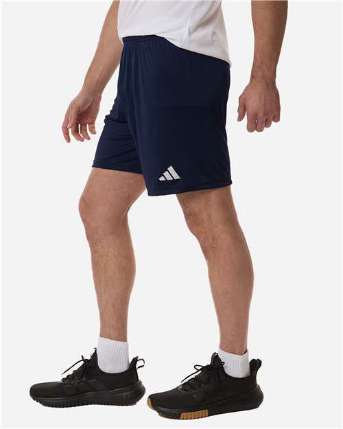 adidas AT315 Men's Entrada 26 Shorts - Team Navy Blue/ White - OnModelSide