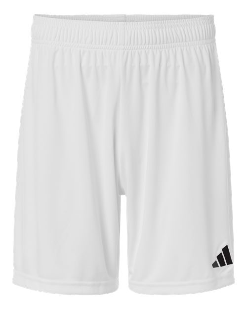 adidas AT315 Men's Entrada 26 Shorts - White/ Black - Front