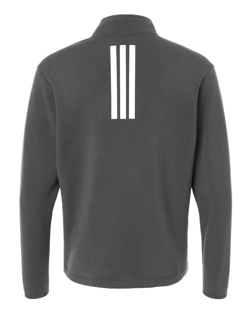 adidas AT400 Men's 3-Stripes Quarter-Zip Pullover - Team Grey Four/ White - Back