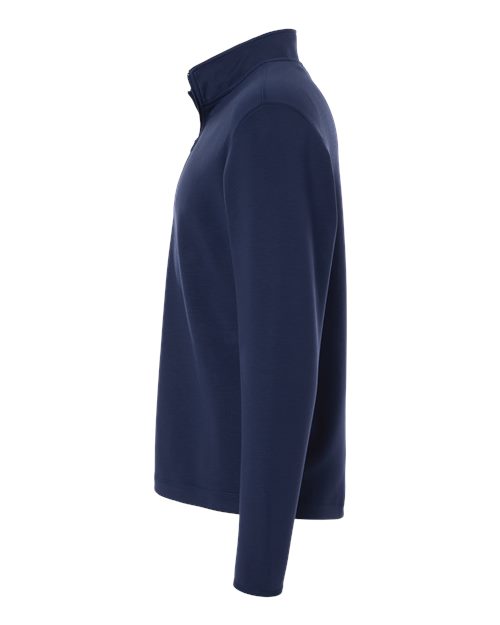 adidas AT400 Men's 3-Stripes Quarter-Zip Pullover - Team Navy Blue/ White - DirectSide