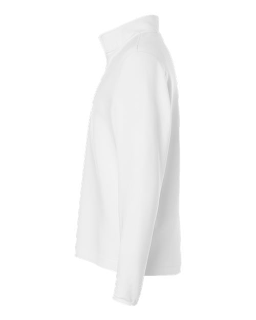 adidas AT400 Men's 3-Stripes Quarter-Zip Pullover - White/ Team Grey Four - DirectSide