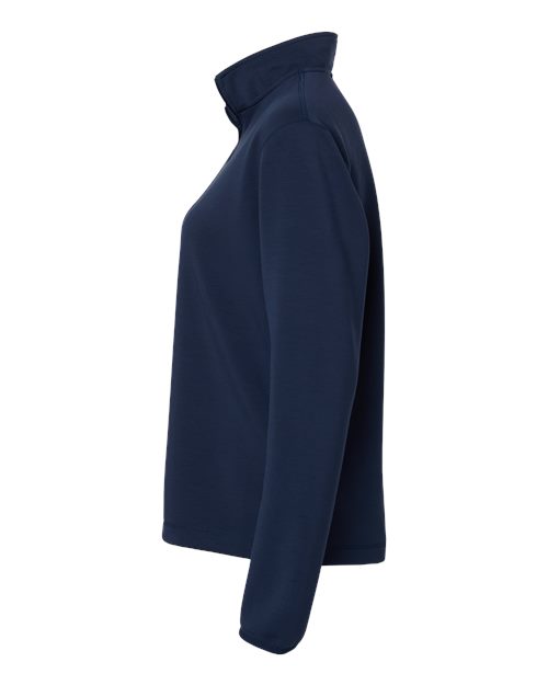 adidas AT401 Women's 3-Stripes Quarter-Zip Pullover - Team Navy Blue/ White - DirectSide