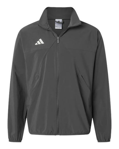 adidas AT500 Men's TIRO Woven Full-Zip Track Jacket - Team Grey Four/ White - Front