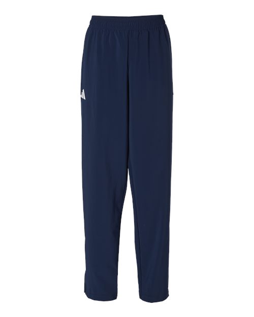 adidas AT503 Women's TIRO Woven Sweatpants - Team Navy Blue/ White - Front