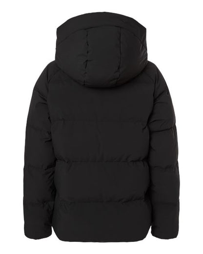 adidas AT601 Women's Helonic Down Puffer Hooded Jacket - Black - Back