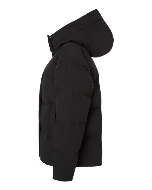 adidas AT601 Women's Helonic Down Puffer Hooded Jacket - Black - DirectSide