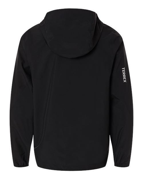 adidas AT602 Men's TERREX MULTI 2 Layer Climaproof Rain Jacket - Black - Back
