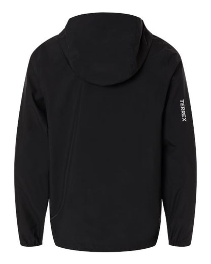 adidas AT602 Men's TERREX MULTI 2 Layer Climaproof Rain Jacket - Black - Back