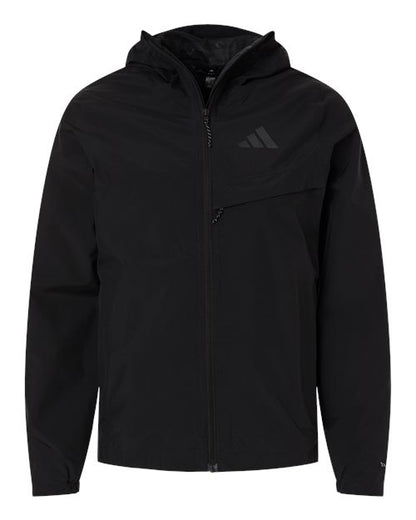 adidas AT602 Men's TERREX MULTI 2 Layer Climaproof Rain Jacket - Black - Front