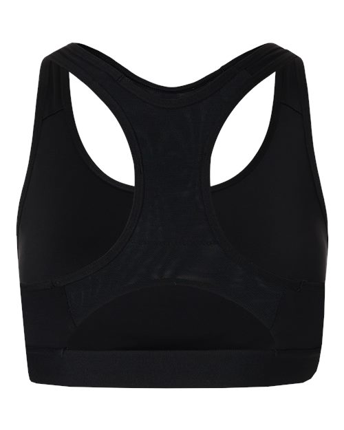 adidas AT750 Women's Techfit Compression Racerback Sports Bra - Black - Back